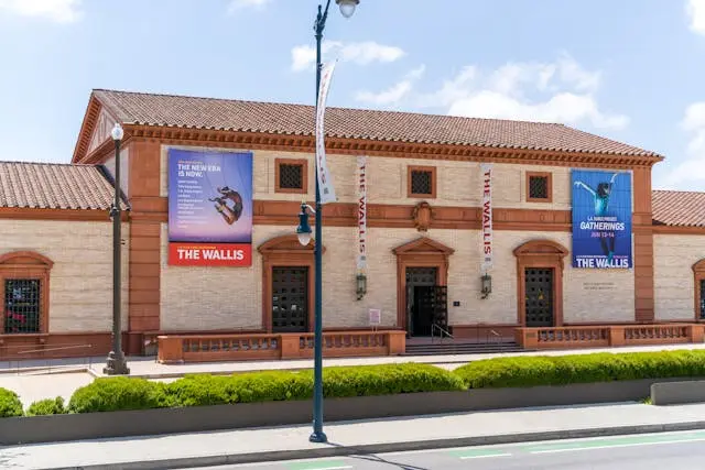 The Wallis Annenberg Center for the Performing Arts facade.